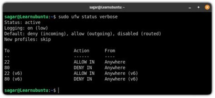 'ufw status' vs 'service ufw status'