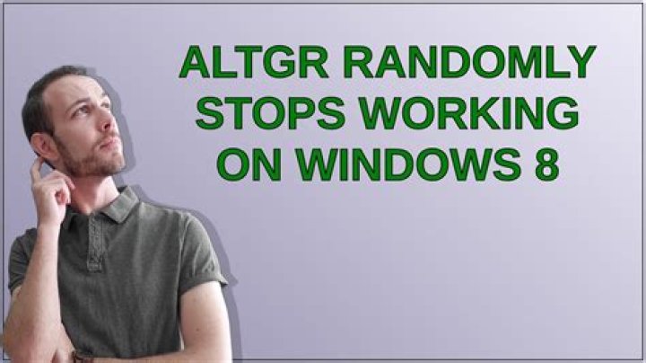 AltGr randomly stops working on windows 10