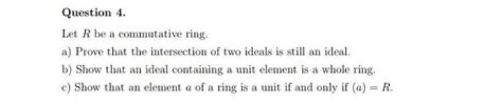 An ideal containing a unit