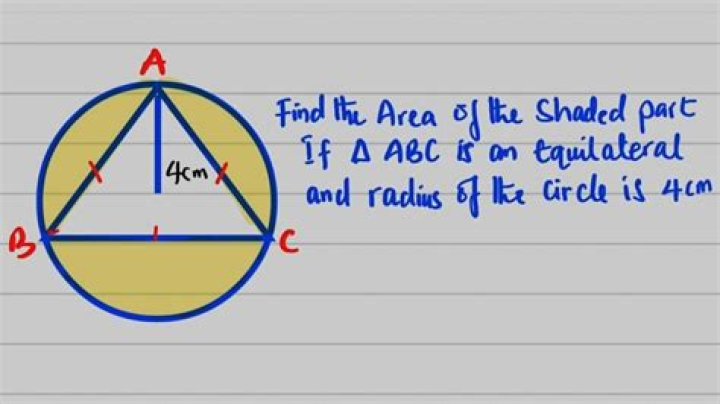 Area of a Triangle Inside a Circle?