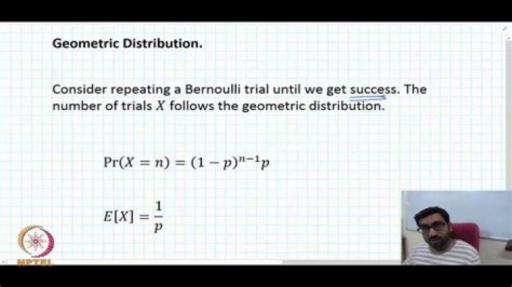 Bernoulli vs. Geometric distribution