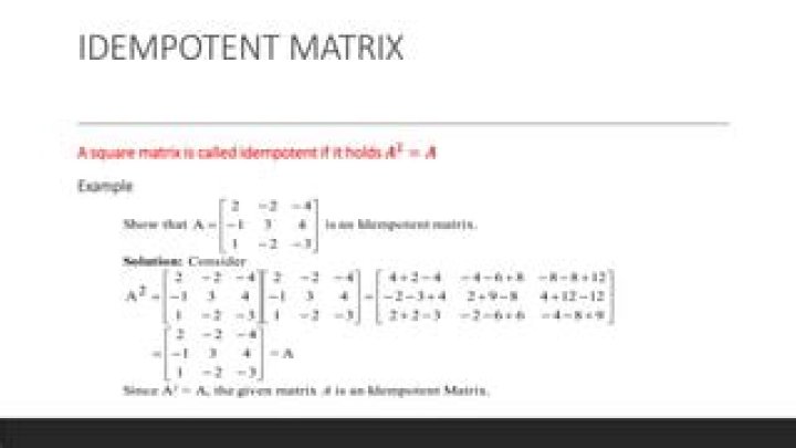 Can an idempotent matrix be complex?