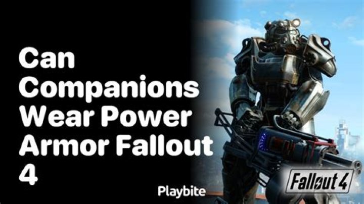 Can settlers wear power armor?