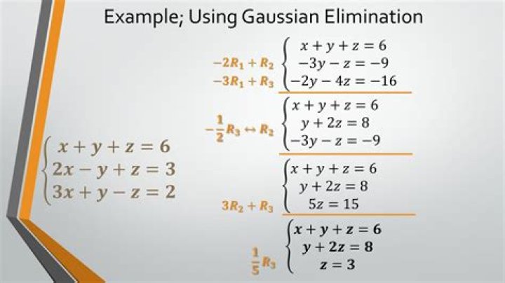Can you use Gaussian Elimination for three non linear equations?