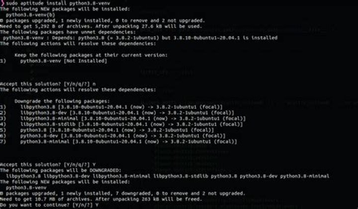 Cannot install python venv on Ubuntu 20.04 after upgrading from Bionic