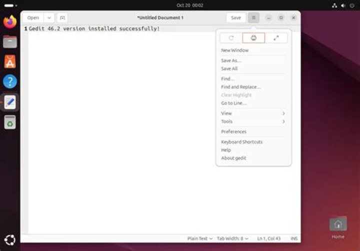 Change color of embedded terminal in gedit (Ubuntu 20)