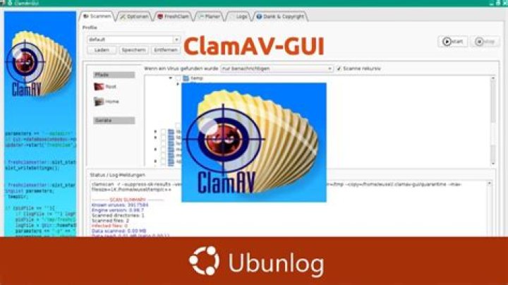 Clamav gui for Ubuntu 20.10
