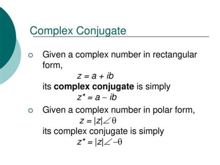 Conjugate of complex polynomial?