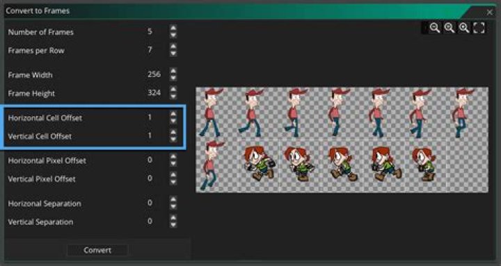 Convert animated gifs to sprite sheets