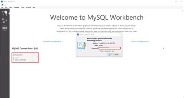 Could not save XML data to file /home/username/.mysql/workbench/connections.xml