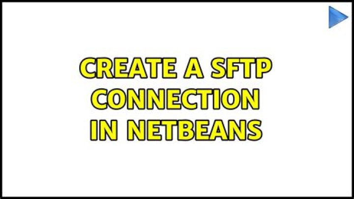 Create a SFTP connection in Netbeans
