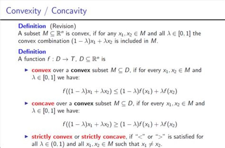 Definition of convexity
