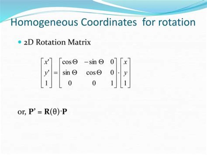 Derive a rotation from a 2D rotation matrix