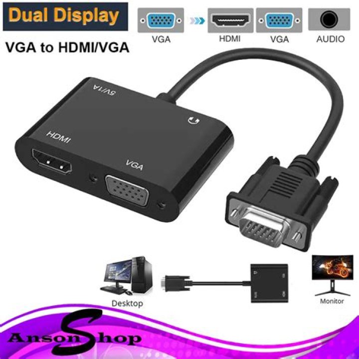 desktop built-in VGA port and Nvidia geforce210 for dual monitor