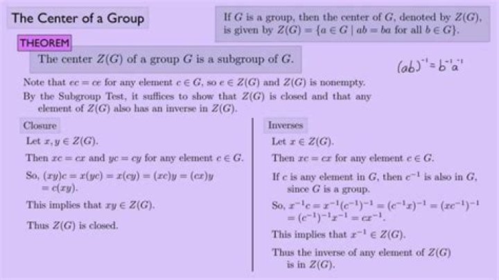 Difference between centralizer and center groups?