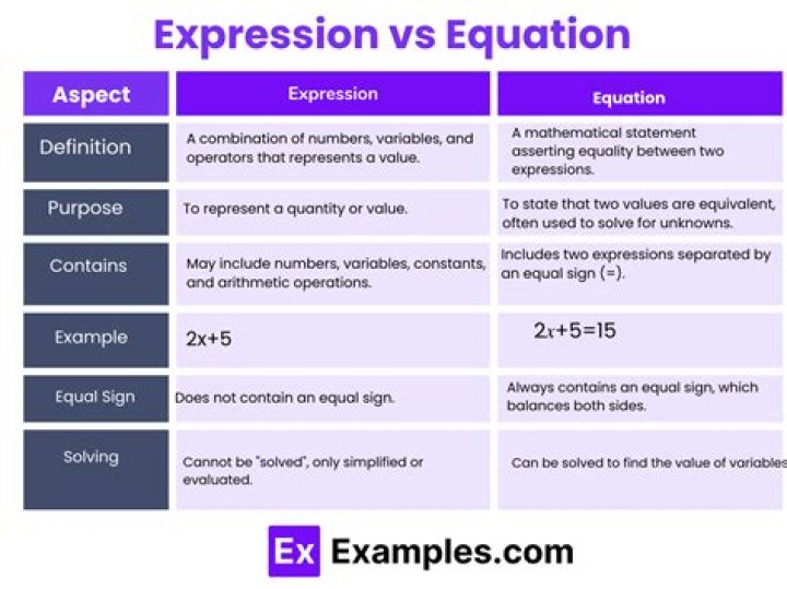 Difference between expression and function