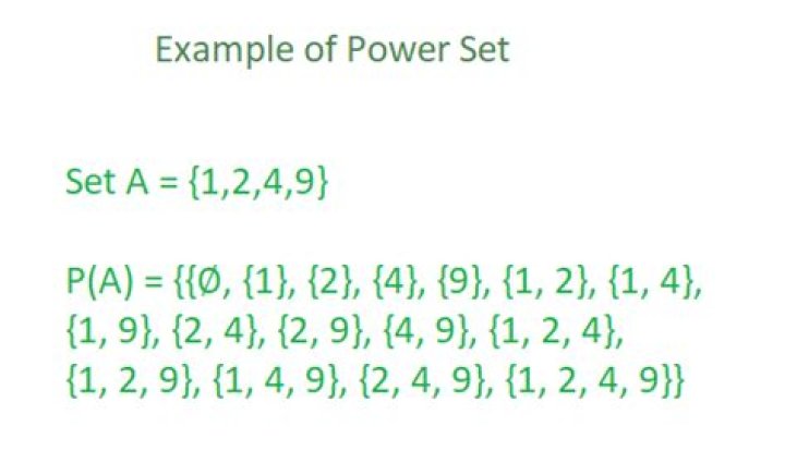 Discrete Math Power Set?