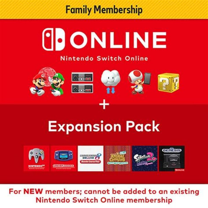 Does the Nintendo Switch Online Family Group allow sharing of eShop games between accounts on different devices?