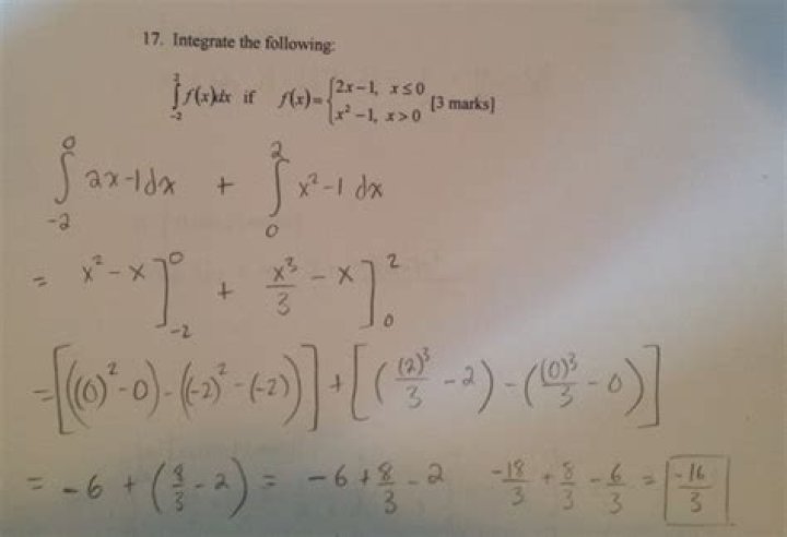 Evaluate this integral containing a piecewise function.