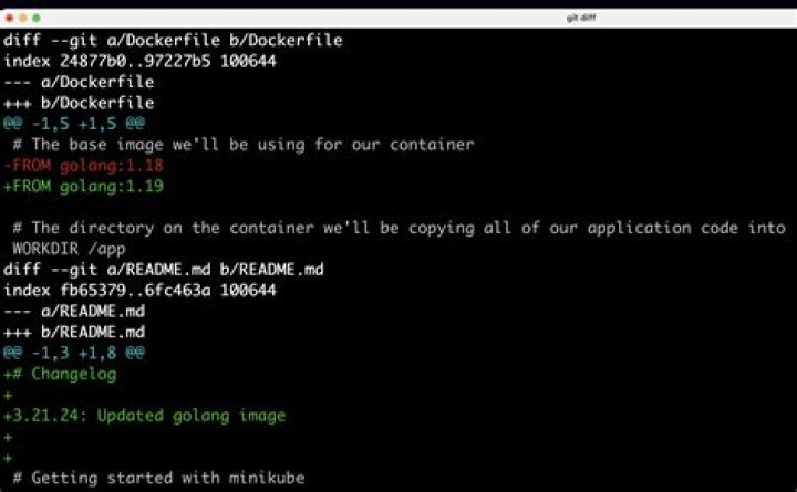 Exit code "1" on diff command despite getting output