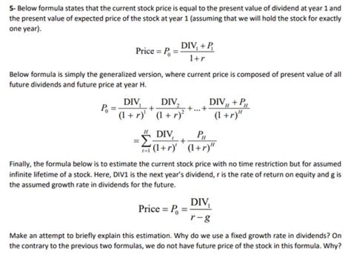 Expected value of Stock Price