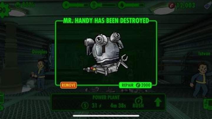 Fallout Shelter Restore Mr Handy Purchase