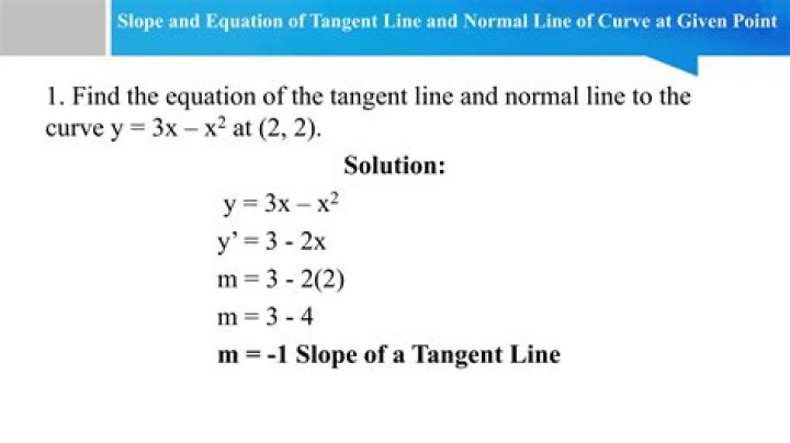 Find an equation of the tangent line to the curve