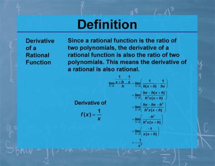 Finding the derivative of a rational function with limit definition