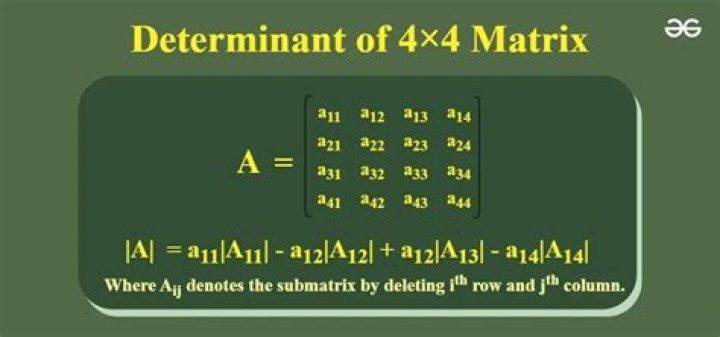 Finding the determinant of a $4\times4$ matrix