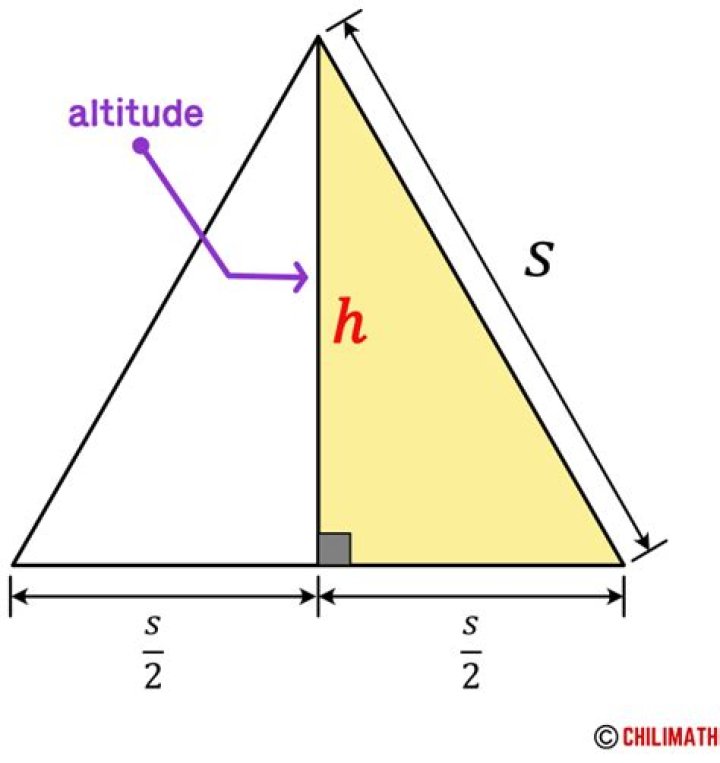 Finding the length of the altitude of a triangle