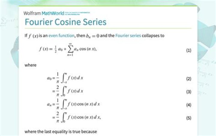 Fourier cosine series for $\cos x$