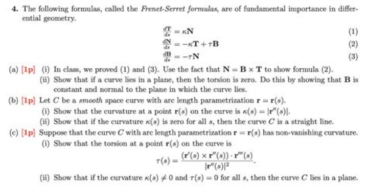 Frenet-Serret Formulas for Arc Length and Regular Parametrization