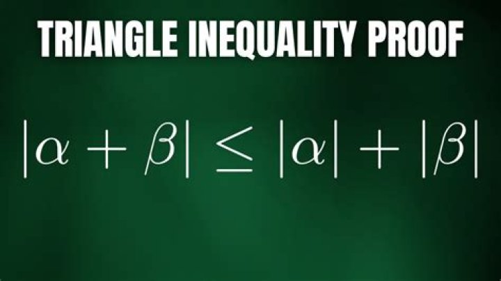 General Proof for the triangle inequality