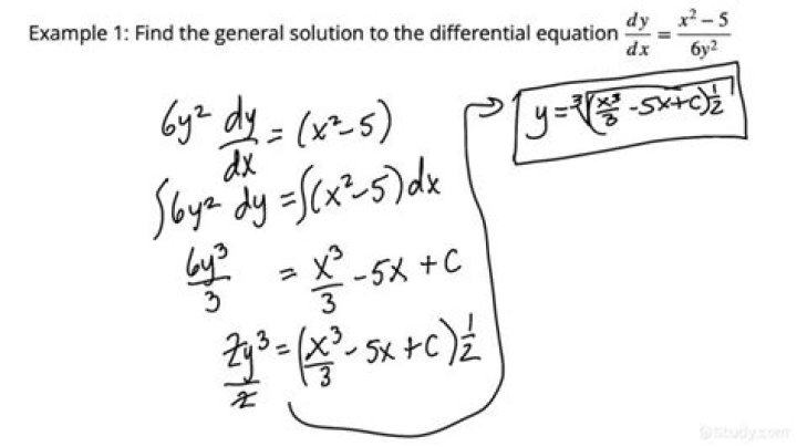 General Solutions to differential Equations