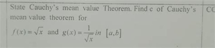 Geometrical Interpertation of Cauchy's Mean Value Theorem