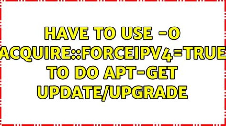 Have to use -o Acquire::ForceIPv4=true to do apt-get update/upgrade