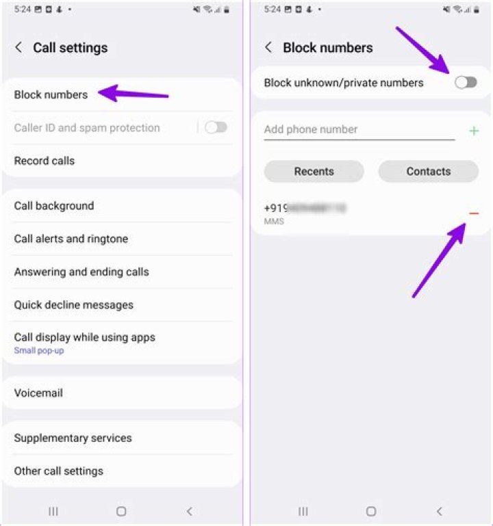 How can I block incoming calls from a particular phone number on an Ubuntu phone?
