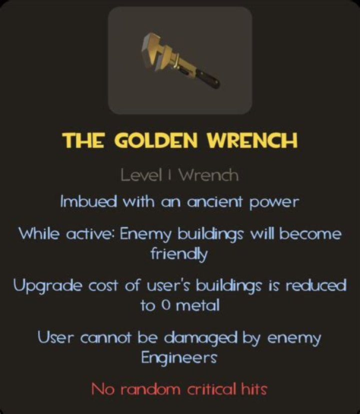 How can I craft the Golden Wrench?