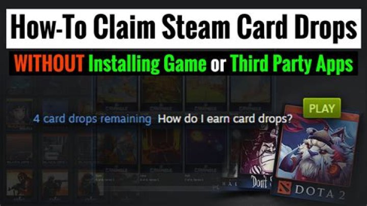 How can I earn card drops on steam? [duplicate]
