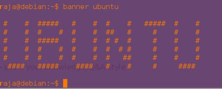 How can I make ascii-banners from the command line?