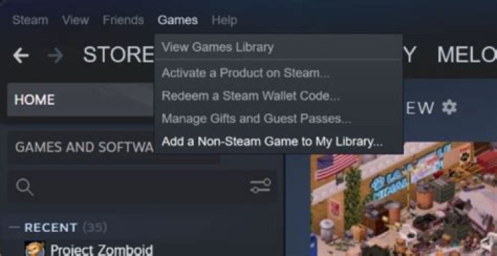 How can I remove a non-steam game from family view?