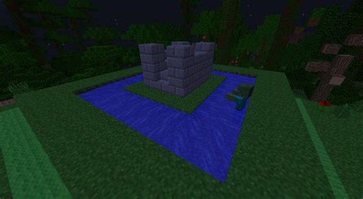 How deep and wide should flowing moats be in Minecraft?