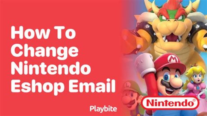 How do I change my Nintendo account email address?