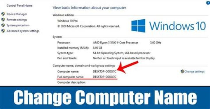 How do I change the computer name?
