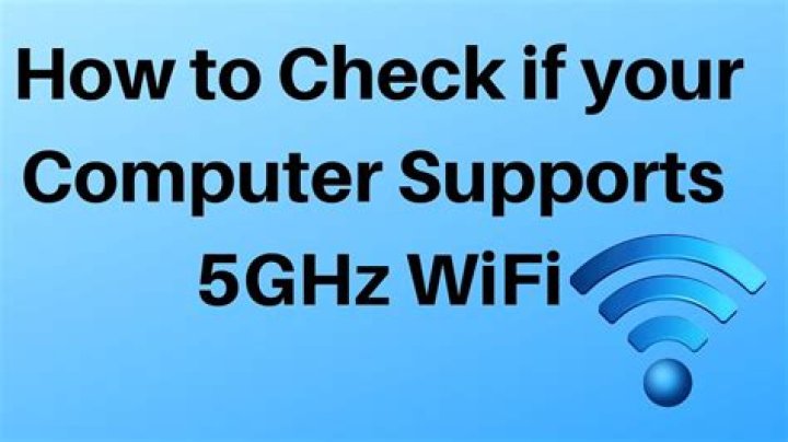 How do I check if my laptop WiFi supports 5ghz feq
