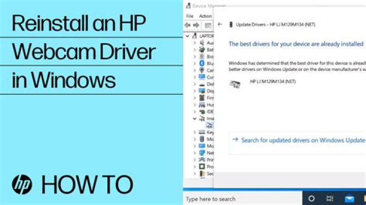 How do I find out what webcam driver is in use?