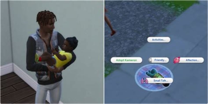 How do I get my previously adopted child to move into Bloodchill Manor?