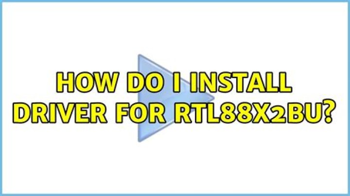 How do I install driver for rtl88x2bu?
