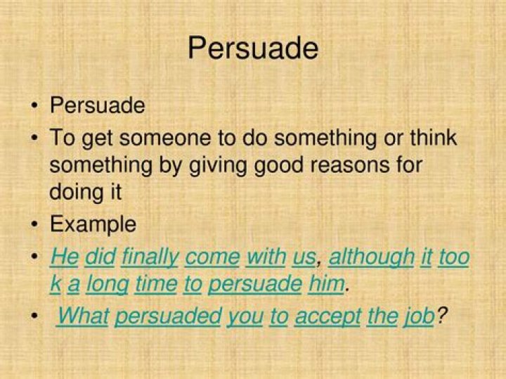 How do I persuade people?