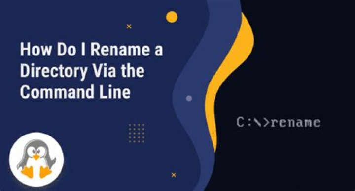 How do I rename a directory via the command line?